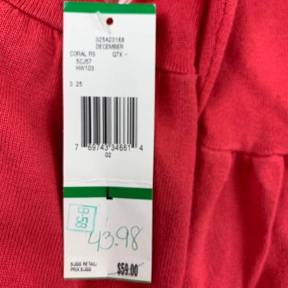 Jones New York-New with Tag-Coral-Large- - Picture 6 of 6